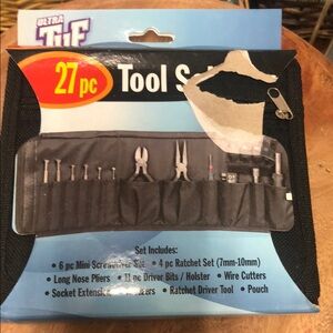 27-Piece Tool Set with Pouch - Black